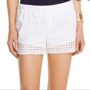 lilly Pulitzer white eyelet shorts
